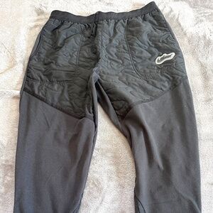 nike dri fit running/gym pants wildrun mens size  large dd6766-045 black/gray